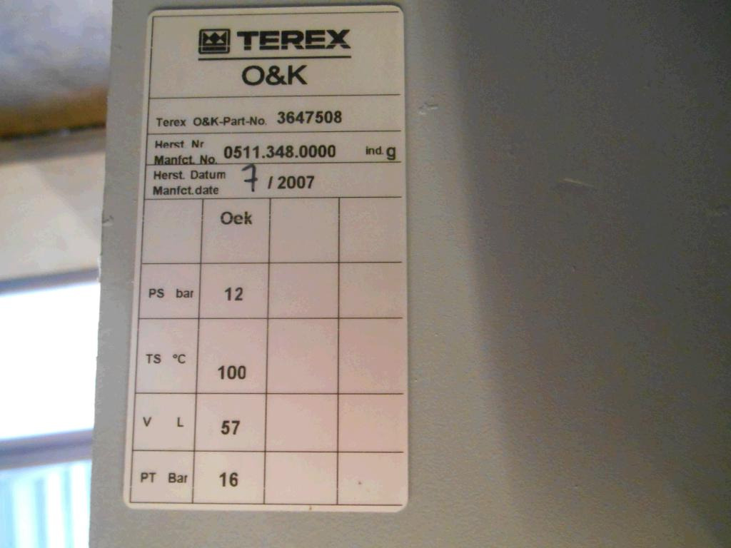 Terex O&K 3647508 - 5342685 - Alyvos aušintuvas - Statybinė technika: foto 5 Terex O&K 3647508 - 5342685 - Alyvos aušintuvas - Statybinė technika: foto 5