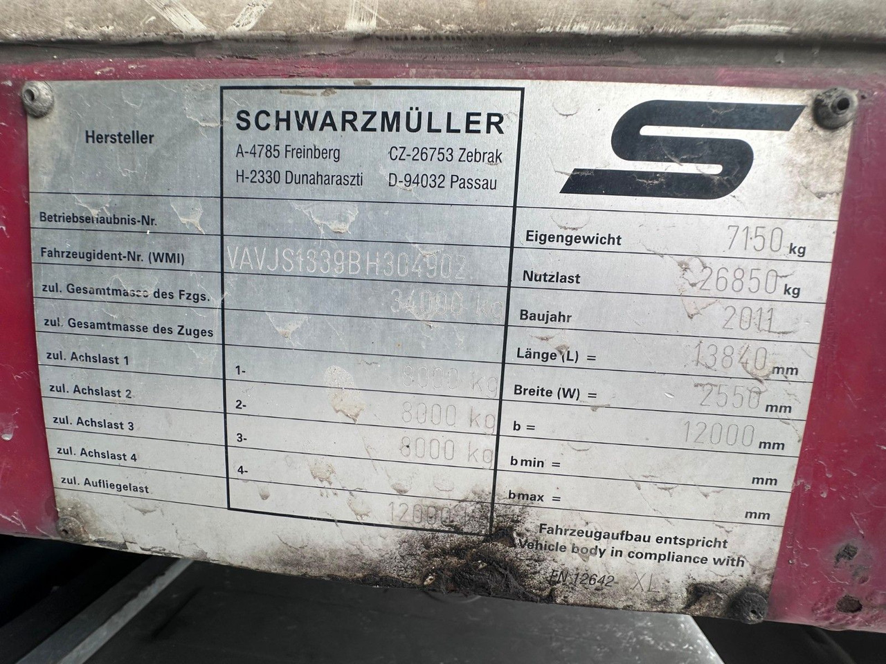 Tentinė puspriekabė Schwarzmüller S1: foto 8