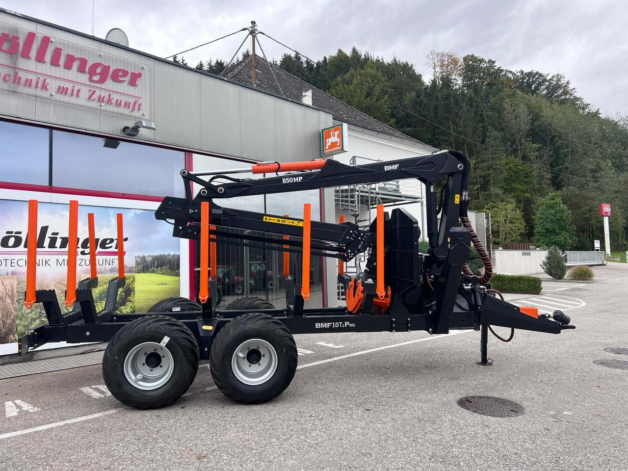 BMF BMF 10T2 mit BMF 850 HP Kran - Miško priekaba: foto 2 BMF BMF 10T2 mit BMF 850 HP Kran - Miško priekaba: foto 2