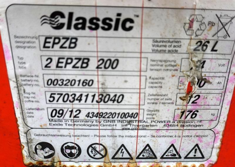 EXIDE 24 Volt 2 PzB 200 Ah - Akumuliatorius - Krovimo technika: foto 5 EXIDE 24 Volt 2 PzB 200 Ah - Akumuliatorius - Krovimo technika: foto 5