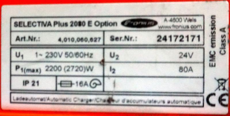 Akumuliatorius FRONIUS Selectiva Plus 24 V/80 A: foto 6