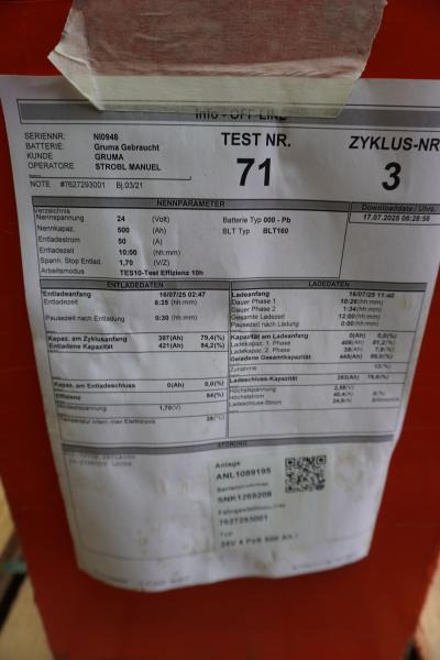 GRUMA 24 Volt 4 PzS 500 Ah - Akumuliatorius: foto 5 GRUMA 24 Volt 4 PzS 500 Ah - Akumuliatorius: foto 5