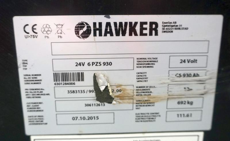 HAWKER 24 Volt 6 PzS 930 Ah - Akumuliatorius - Krovimo technika: foto 4 HAWKER 24 Volt 6 PzS 930 Ah - Akumuliatorius - Krovimo technika: foto 4