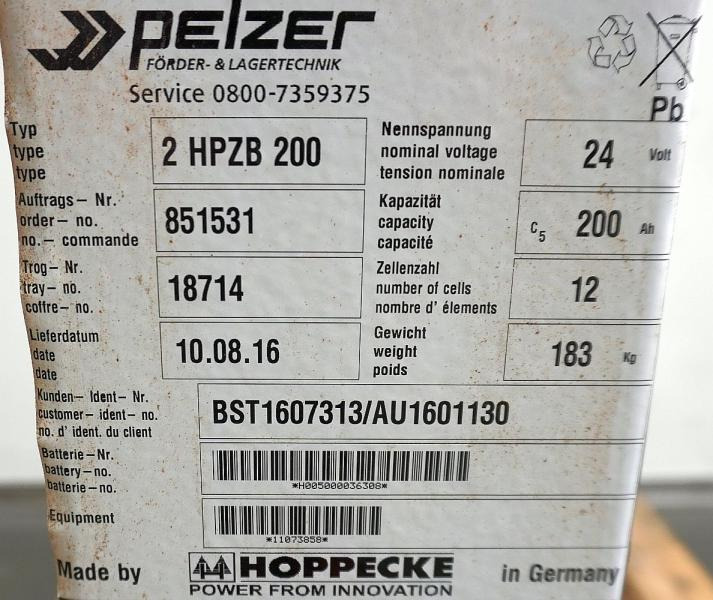 HOPPECKE 24 Volt 2 PzB 200 Ah - Akumuliatorius: foto 4 HOPPECKE 24 Volt 2 PzB 200 Ah - Akumuliatorius: foto 4