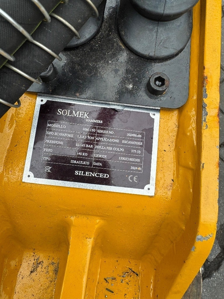 Hamer solmec HM 150 - Hidraulinis kūjis - Statybinė technika: foto 5 Hamer solmec HM 150 - Hidraulinis kūjis - Statybinė technika: foto 5