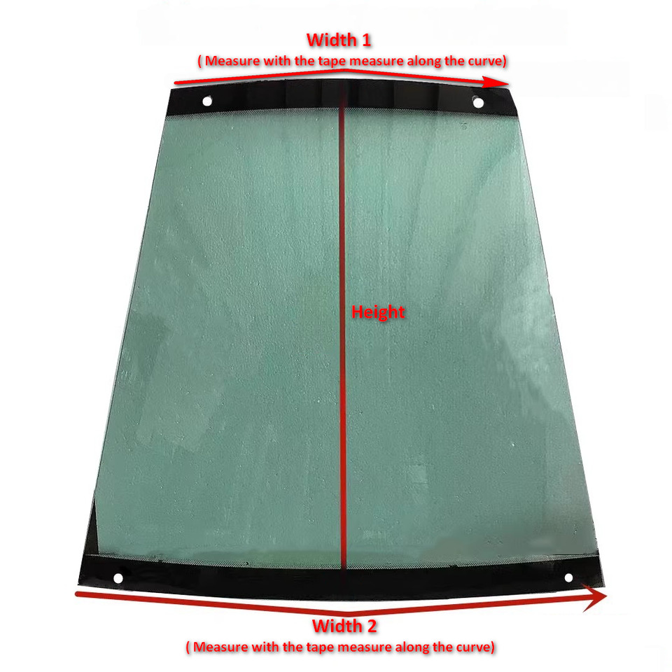 Nauja Priekinis stiklas - Ratinis krautuvas Qingdao Promising Windshield for China Wheel Loader: foto 6