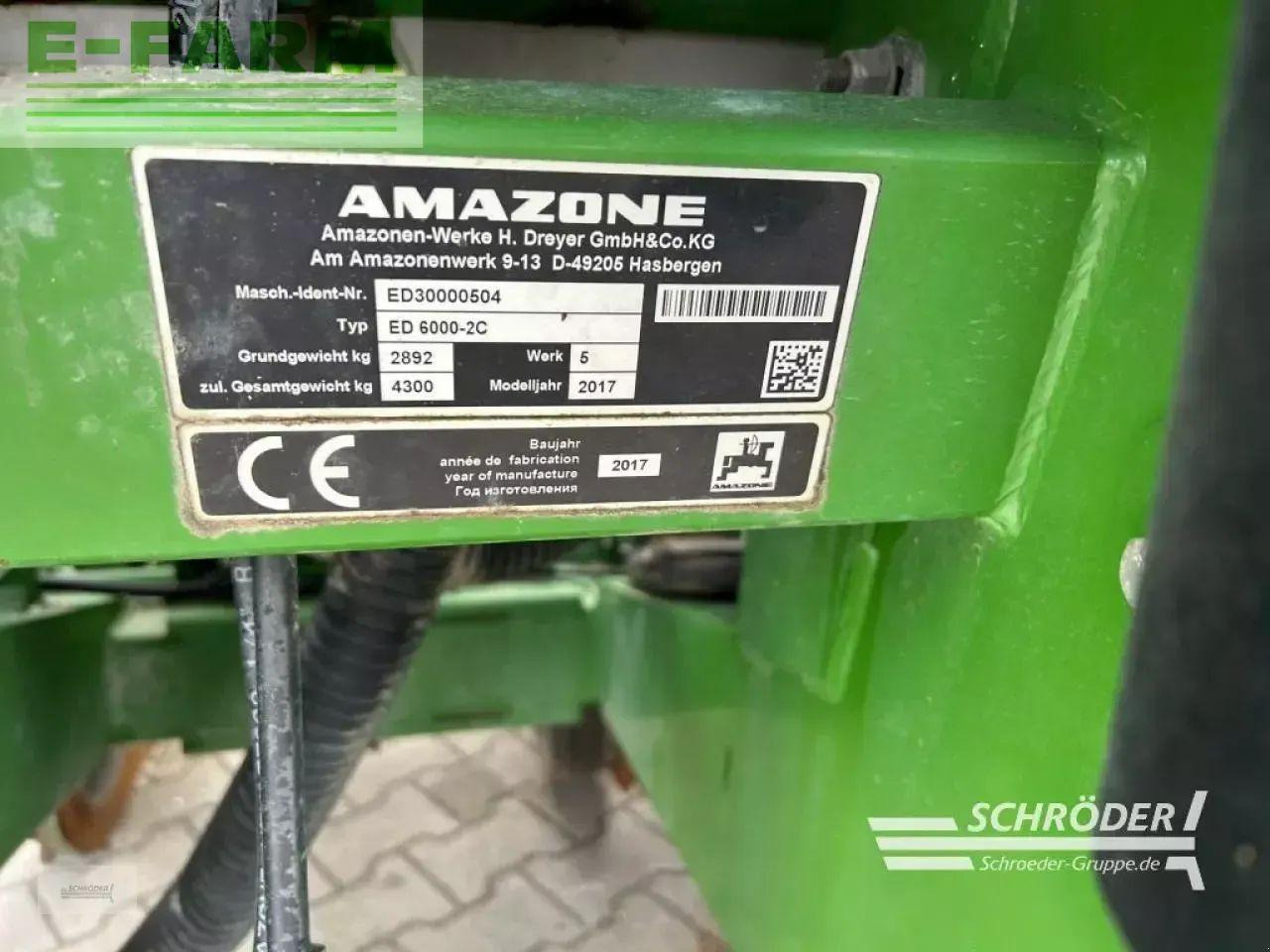 Tikslaus išsėjimo sėjamoji Amazone ed 6000-2c special: foto 9