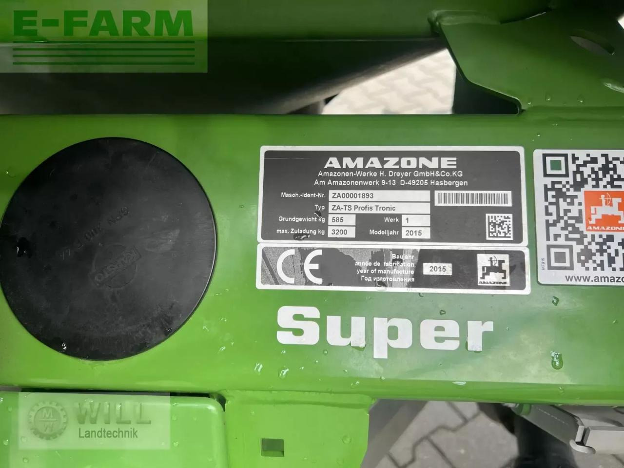 Amazone za-ts 2600 - Trąšų barstytuvas: foto 5 Amazone za-ts 2600 - Trąšų barstytuvas: foto 5