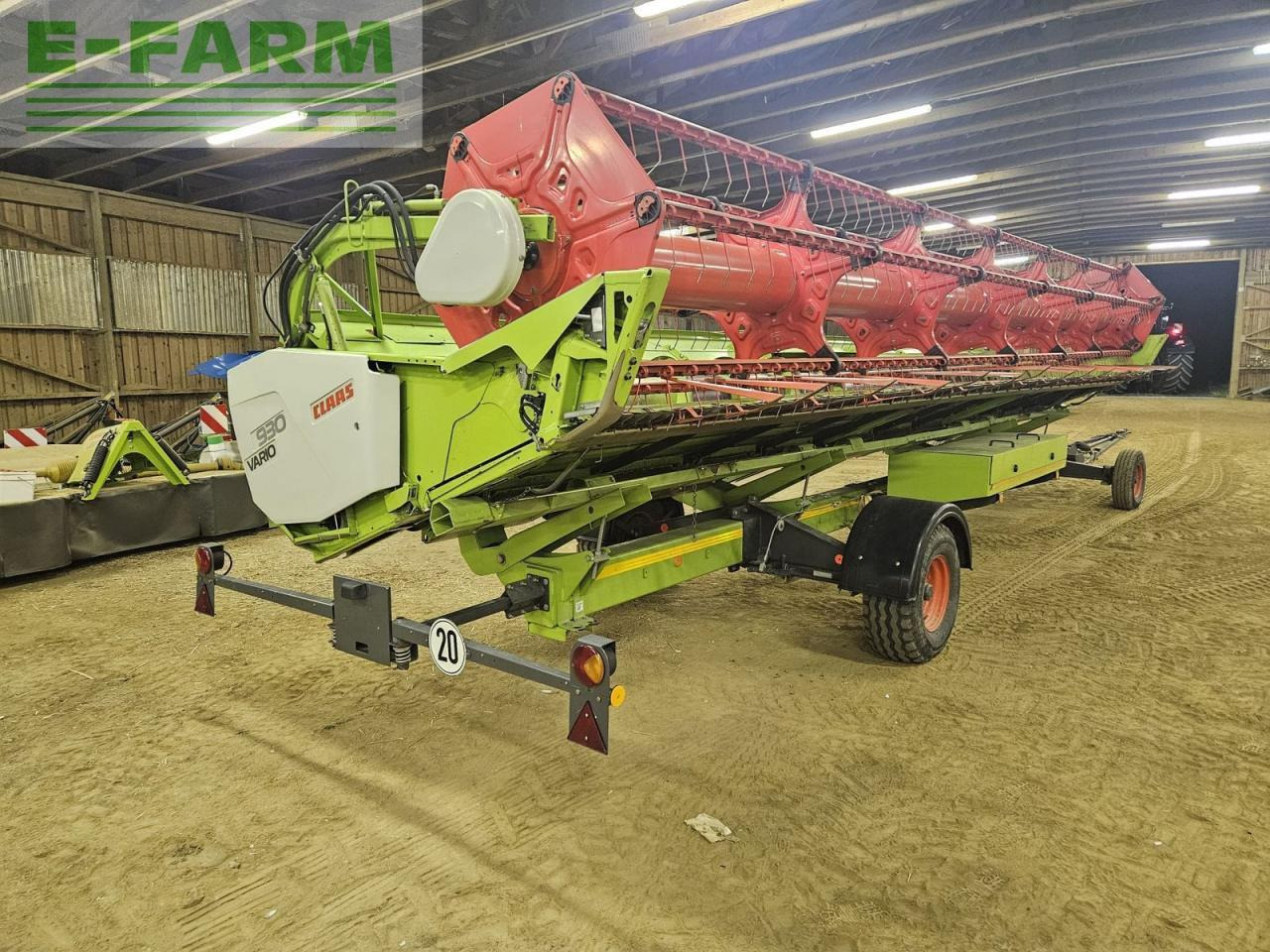 CLAAS vario 930 + 2 rapstrenner + transportwagen - Grūdų pjaunamoji: foto 3 CLAAS vario 930 + 2 rapstrenner + transportwagen - Grūdų pjaunamoji: foto 3