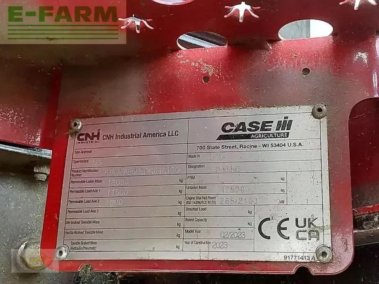 Derliaus nuėmimo kombainas Case-IH axial-flow 6150 inkl. 6,70 m schneidwerk und wagen: foto 10