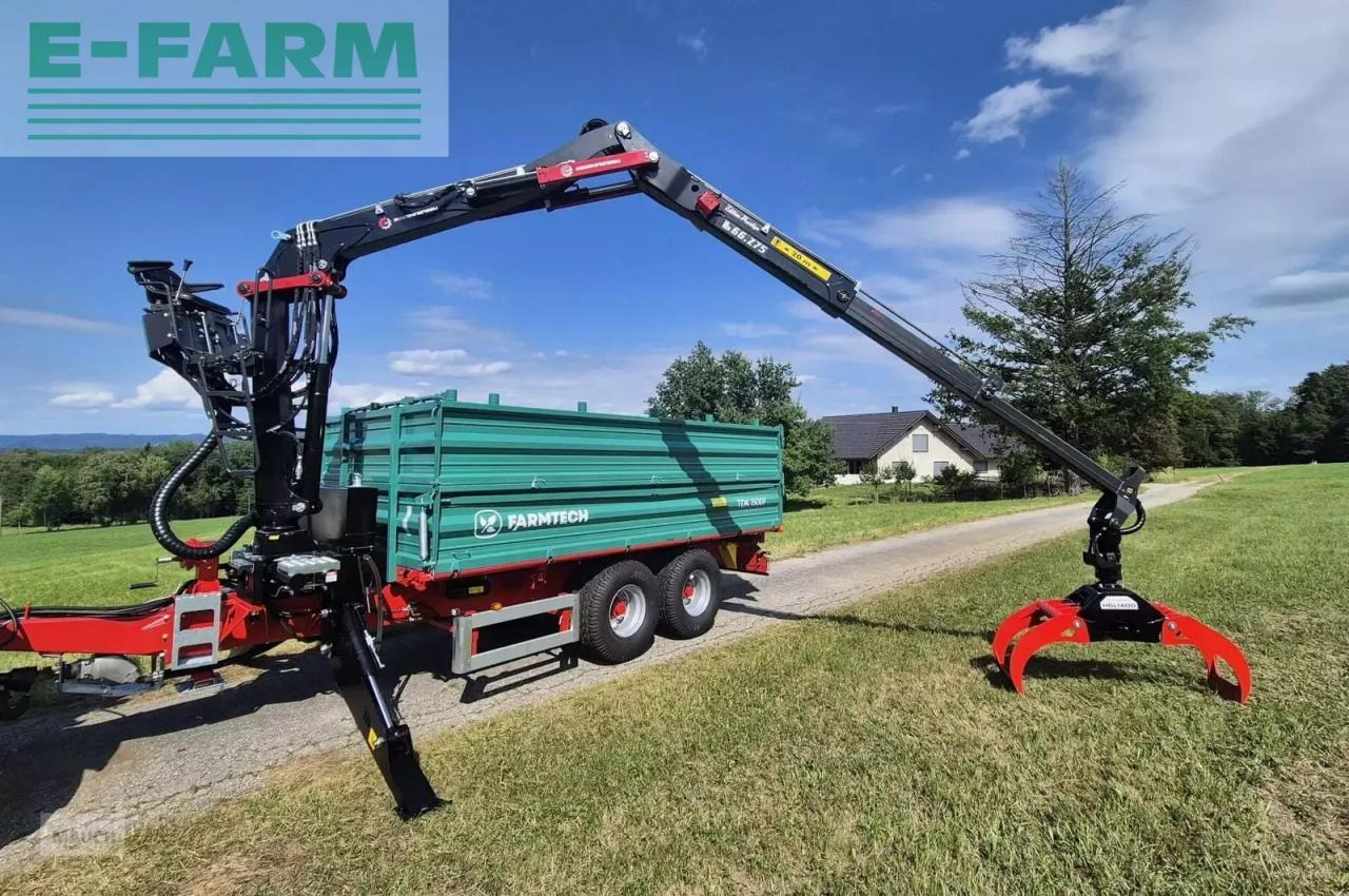 Farmtech tdk 1500f + kran - Savivartė traktorinė priekaba: foto 2 Farmtech tdk 1500f + kran - Savivartė traktorinė priekaba: foto 2
