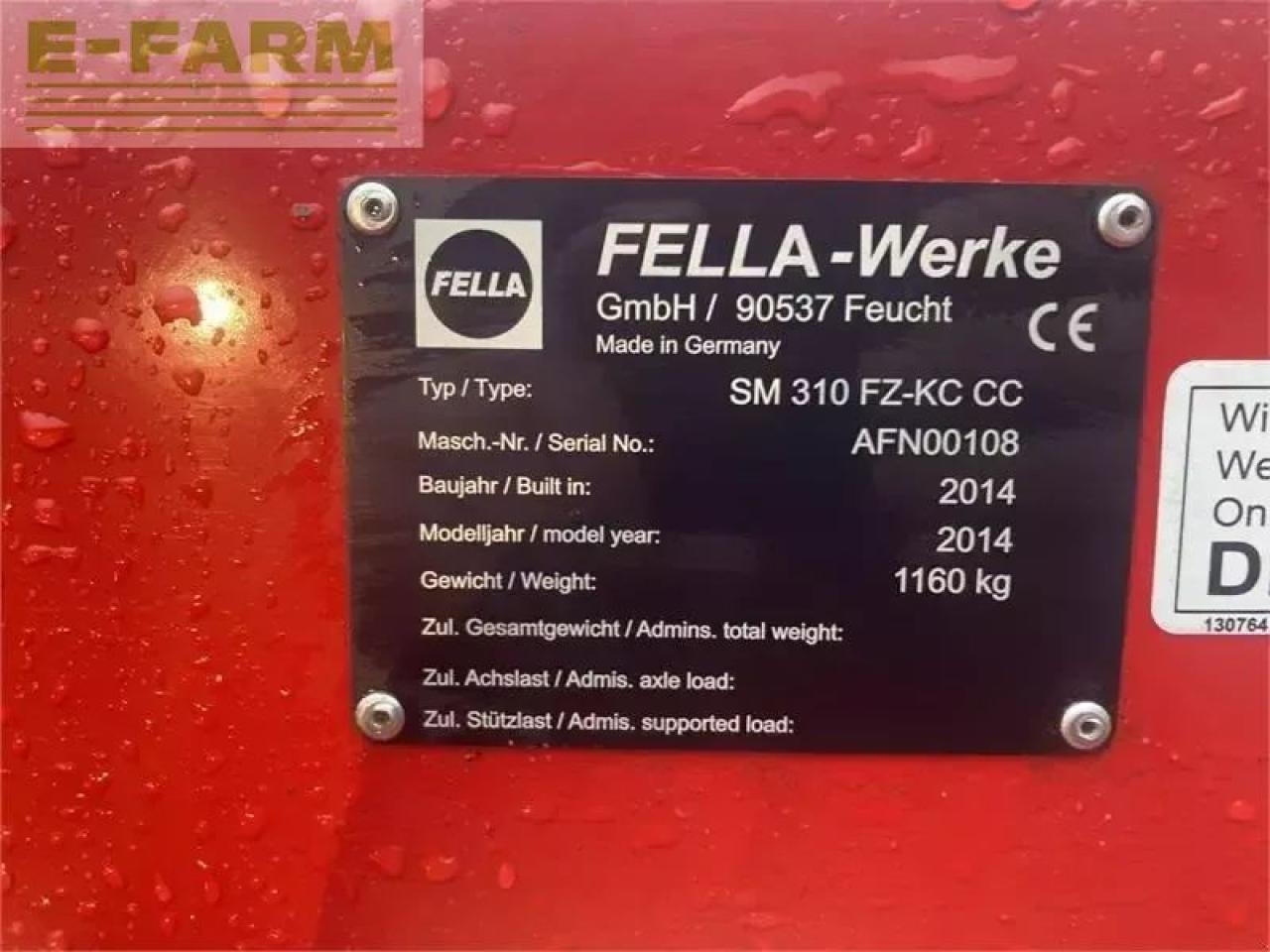 Fella sm 991 tl-kc / sm 310 fz kc - Šienapjovė: foto 3 Fella sm 991 tl-kc / sm 310 fz kc - Šienapjovė: foto 3