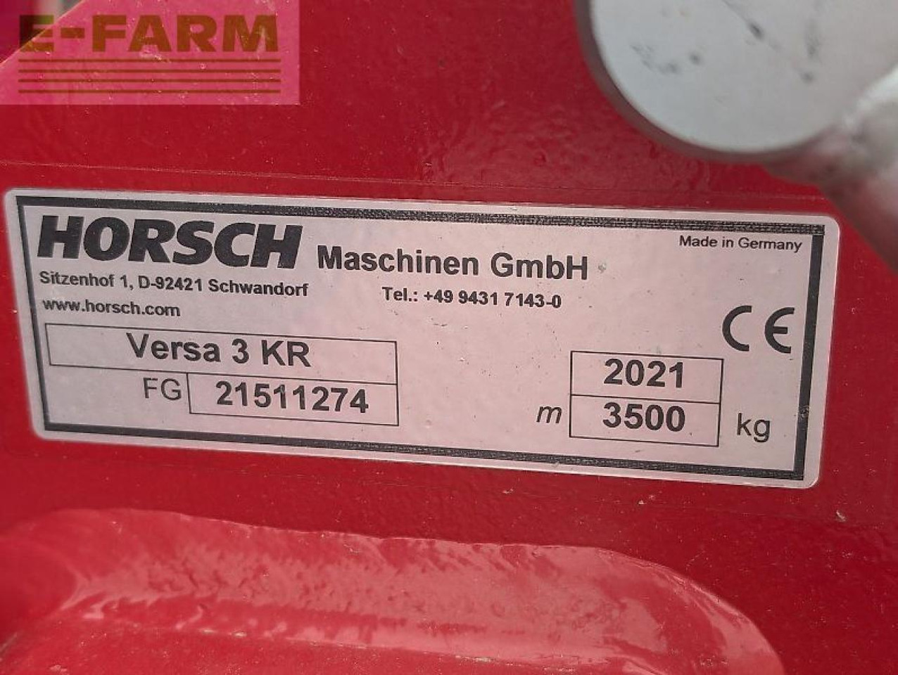 Horsch versa 3 kr - Sėjamoji: foto 3 Horsch versa 3 kr - Sėjamoji: foto 3