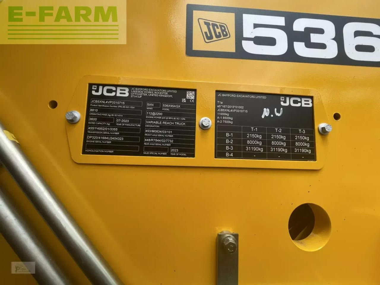JCB 536-95 - Šakinis krautuvas: foto 4 JCB 536-95 - Šakinis krautuvas: foto 4