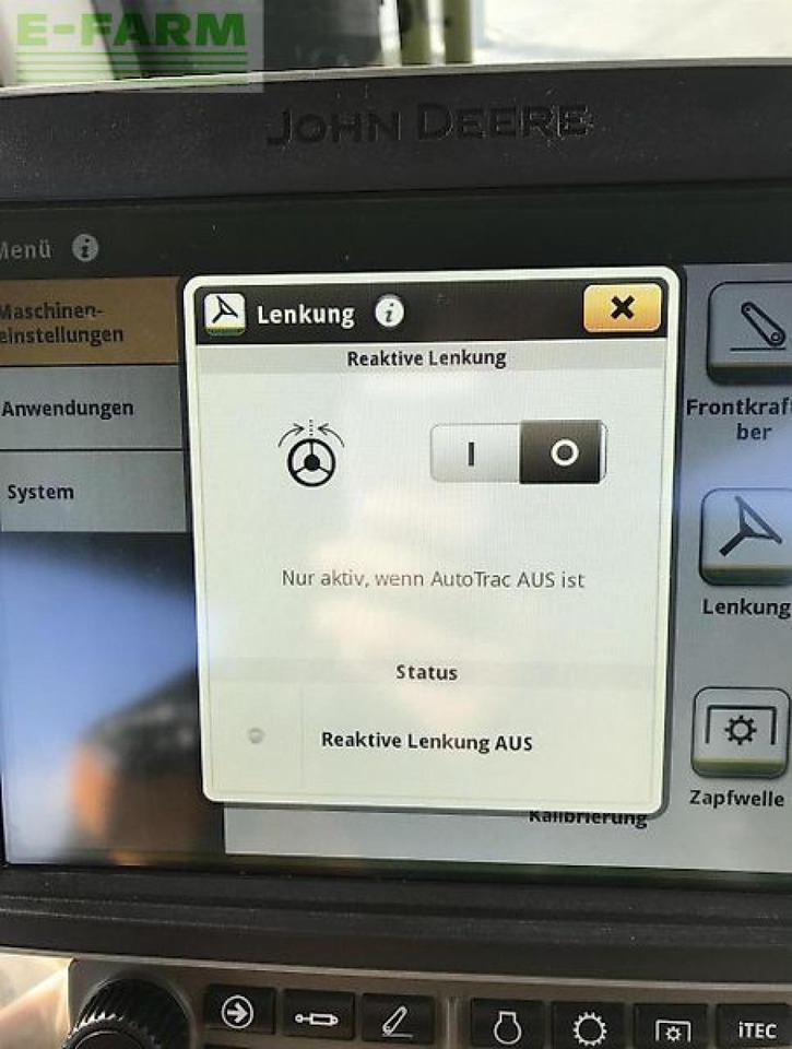 Traktorius John Deere 7r 350 reaktive lenkung!: foto 12