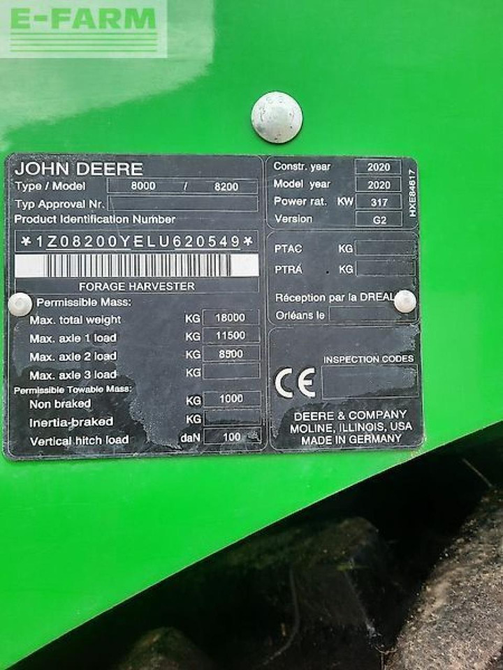 John Deere 8200i - Pašarų kombainas: foto 2 John Deere 8200i - Pašarų kombainas: foto 2