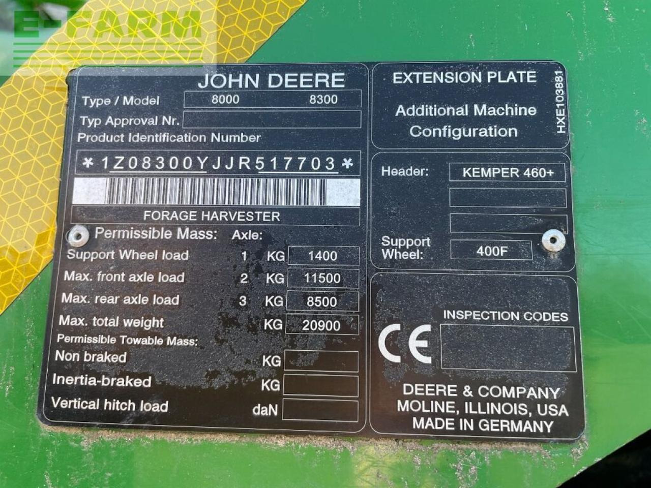 Pašarų kombainas John Deere 8300: foto 16 Pašarų kombainas John Deere 8300: foto 16