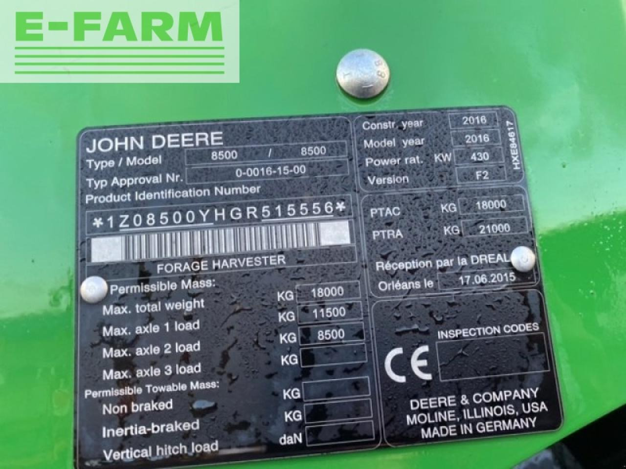 John Deere 8500 - Pašarų kombainas: foto 4 John Deere 8500 - Pašarų kombainas: foto 4