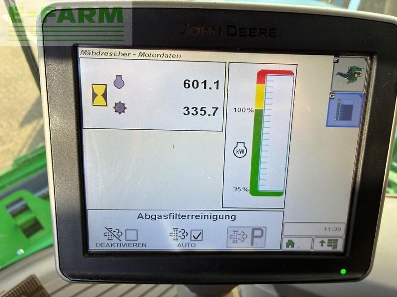 Derliaus nuėmimo kombainas John Deere t 670 i raupe: foto 6