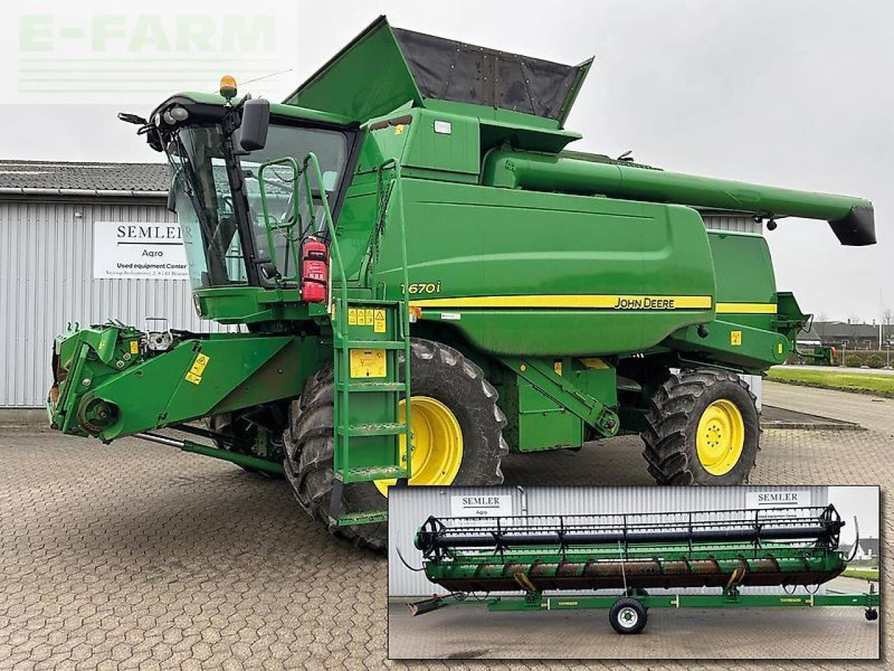 John Deere t670 - Derliaus nuėmimo kombainas: foto 1 John Deere t670 - Derliaus nuėmimo kombainas: foto 1