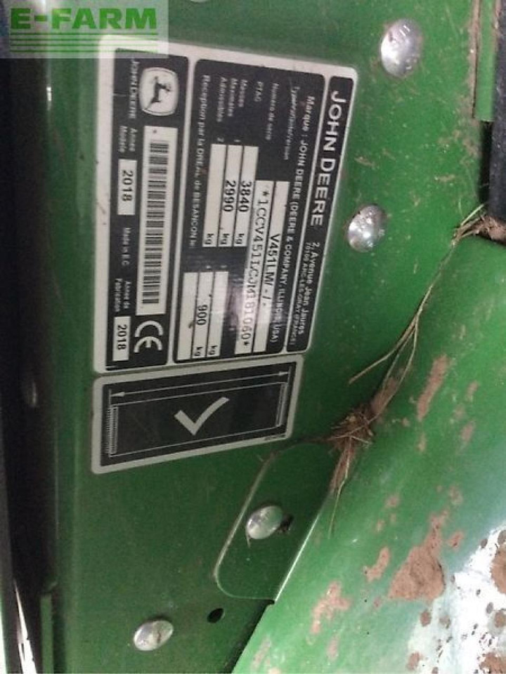 John Deere v451m - Stačiakampių ryšulių presas: foto 4 John Deere v451m - Stačiakampių ryšulių presas: foto 4