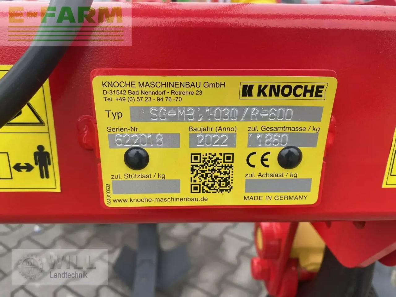 Knoche sg-m 3 1030 - Kultivatorius: foto 5 Knoche sg-m 3 1030 - Kultivatorius: foto 5