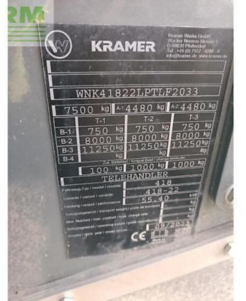 Kramer kt276 - Teleskopinis krautuvas: foto 5 Kramer kt276 - Teleskopinis krautuvas: foto 5