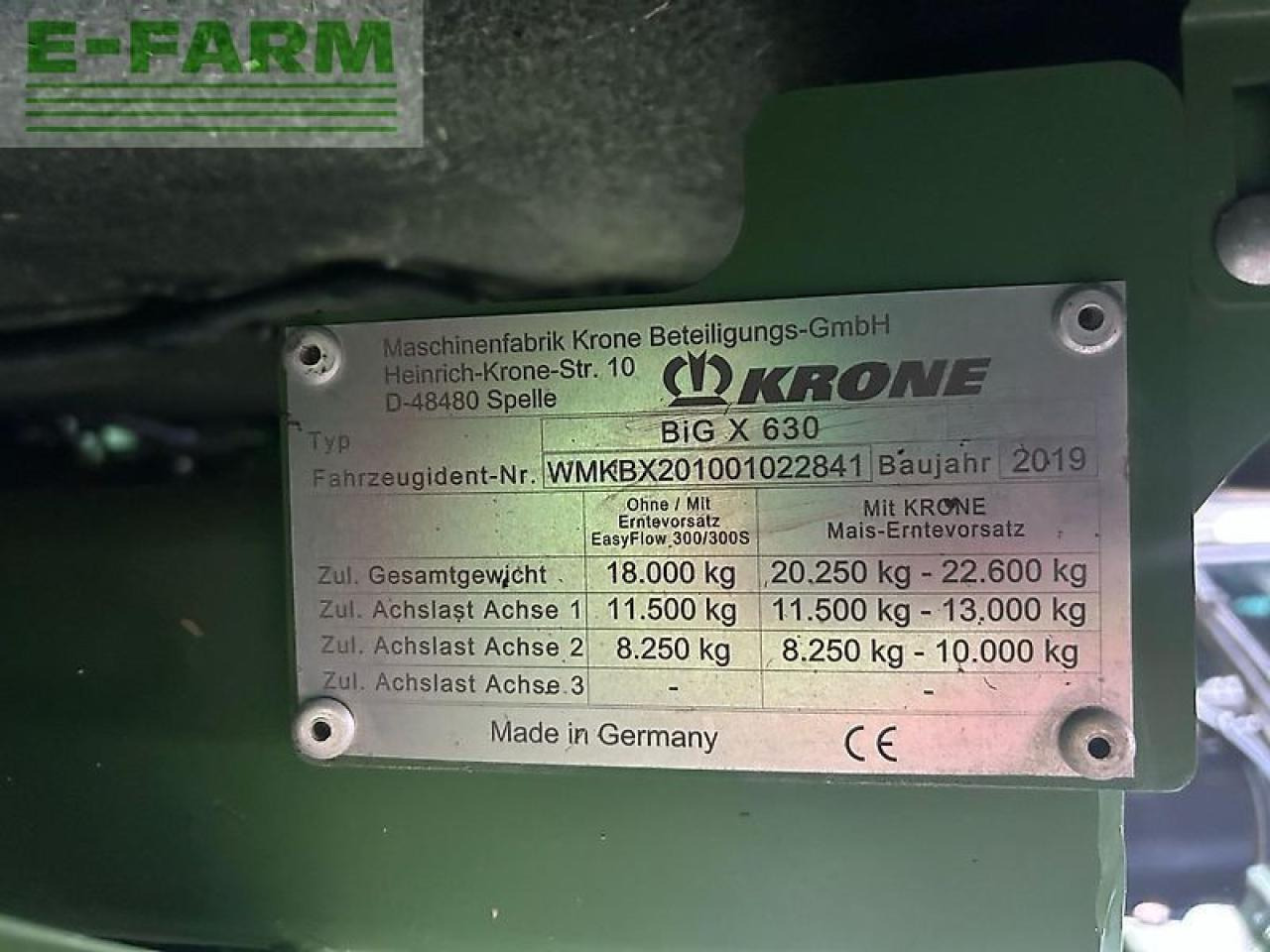 Krone bigx 630 - Pašarų kombainas: foto 5 Krone bigx 630 - Pašarų kombainas: foto 5
