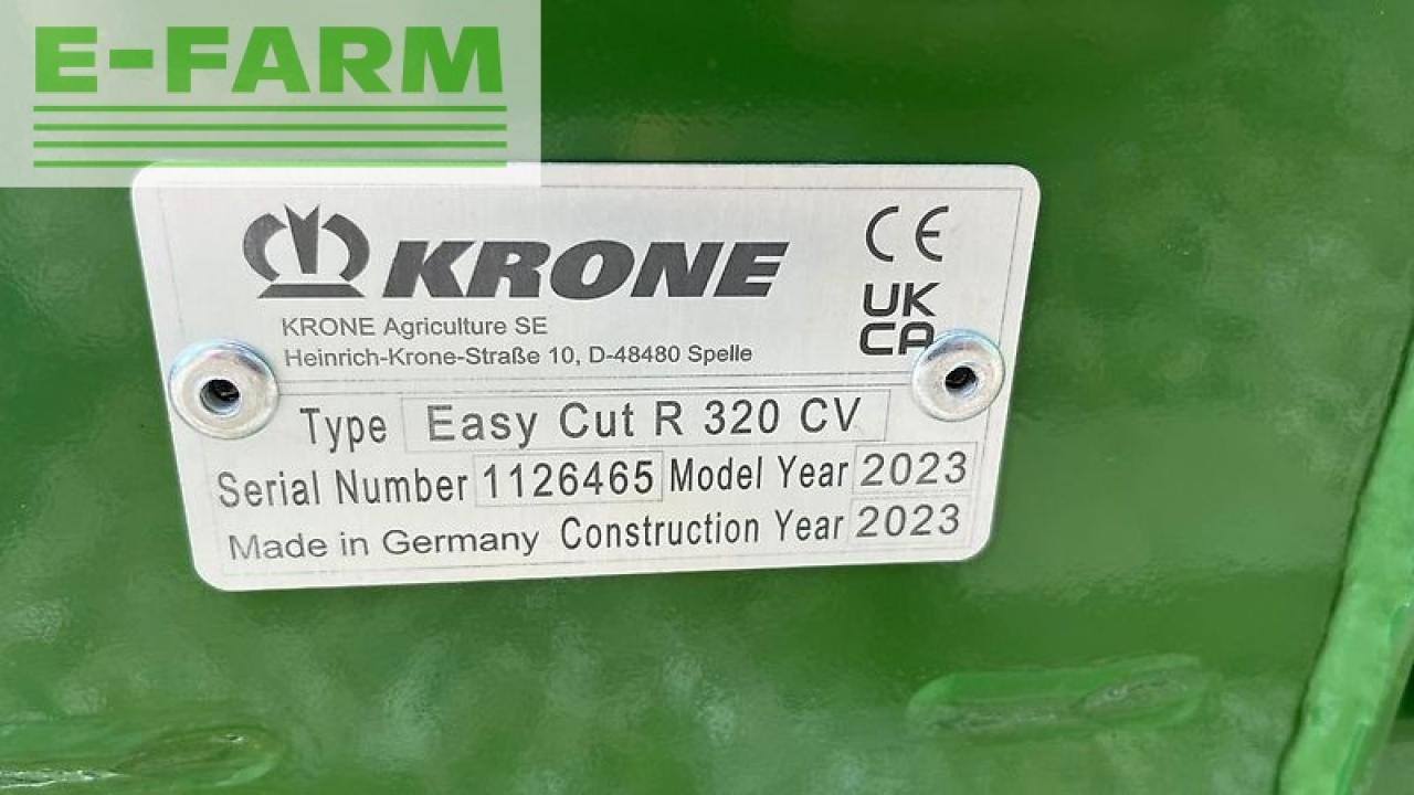 Krone easycut r 320 cv - Šienapjovė: foto 5 Krone easycut r 320 cv - Šienapjovė: foto 5