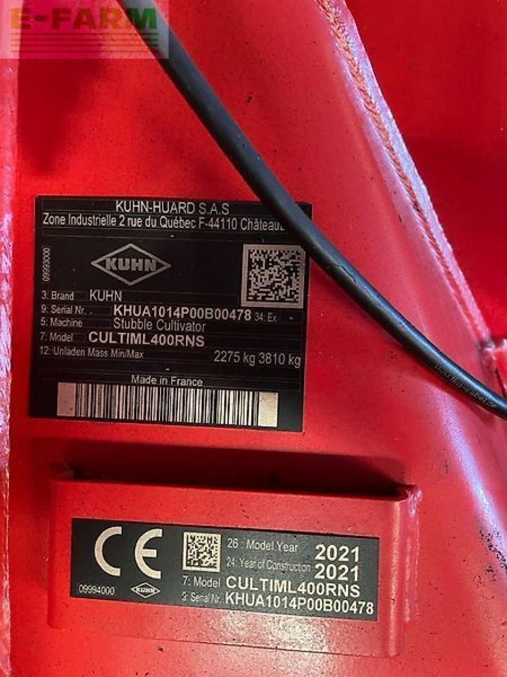 Kuhn cultimer l400r - Kultivatorius: foto 2 Kuhn cultimer l400r - Kultivatorius: foto 2