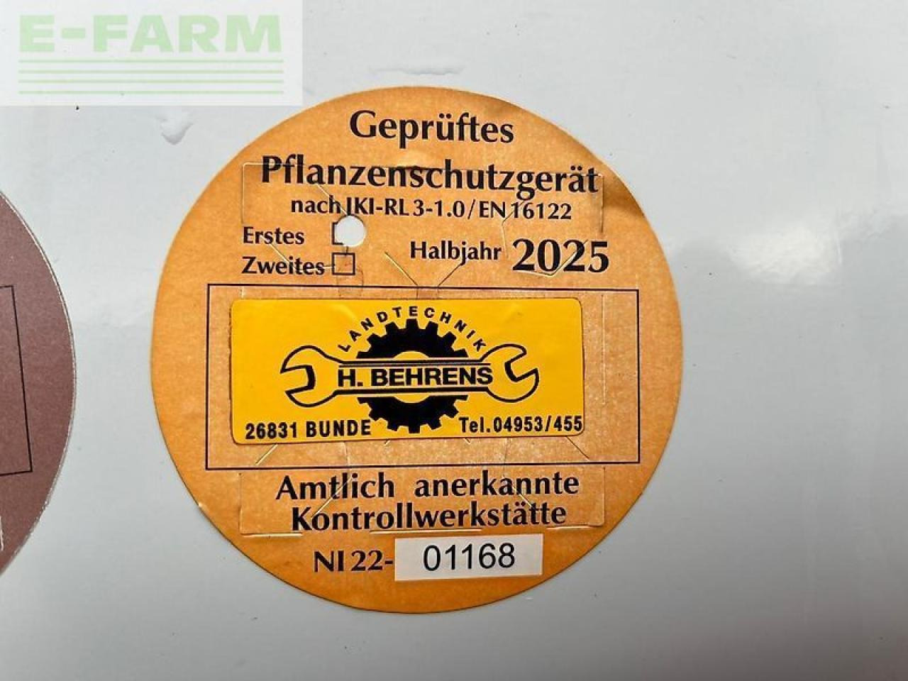 Kuhn pat 1 - Prikabinamas purkštuvas: foto 5 Kuhn pat 1 - Prikabinamas purkštuvas: foto 5