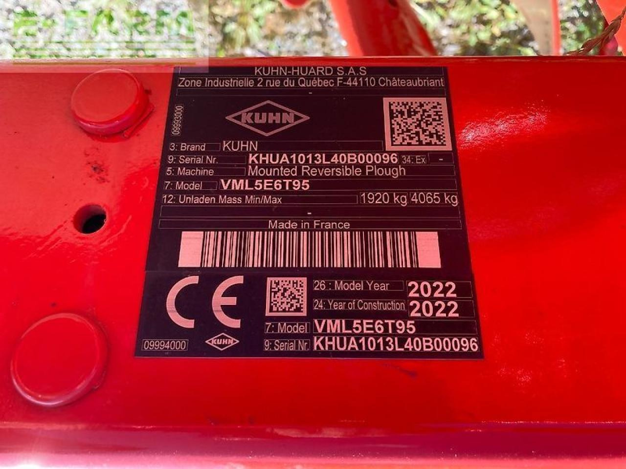 Kuhn vml5et9095lp - Plūgas: foto 5 Kuhn vml5et9095lp - Plūgas: foto 5