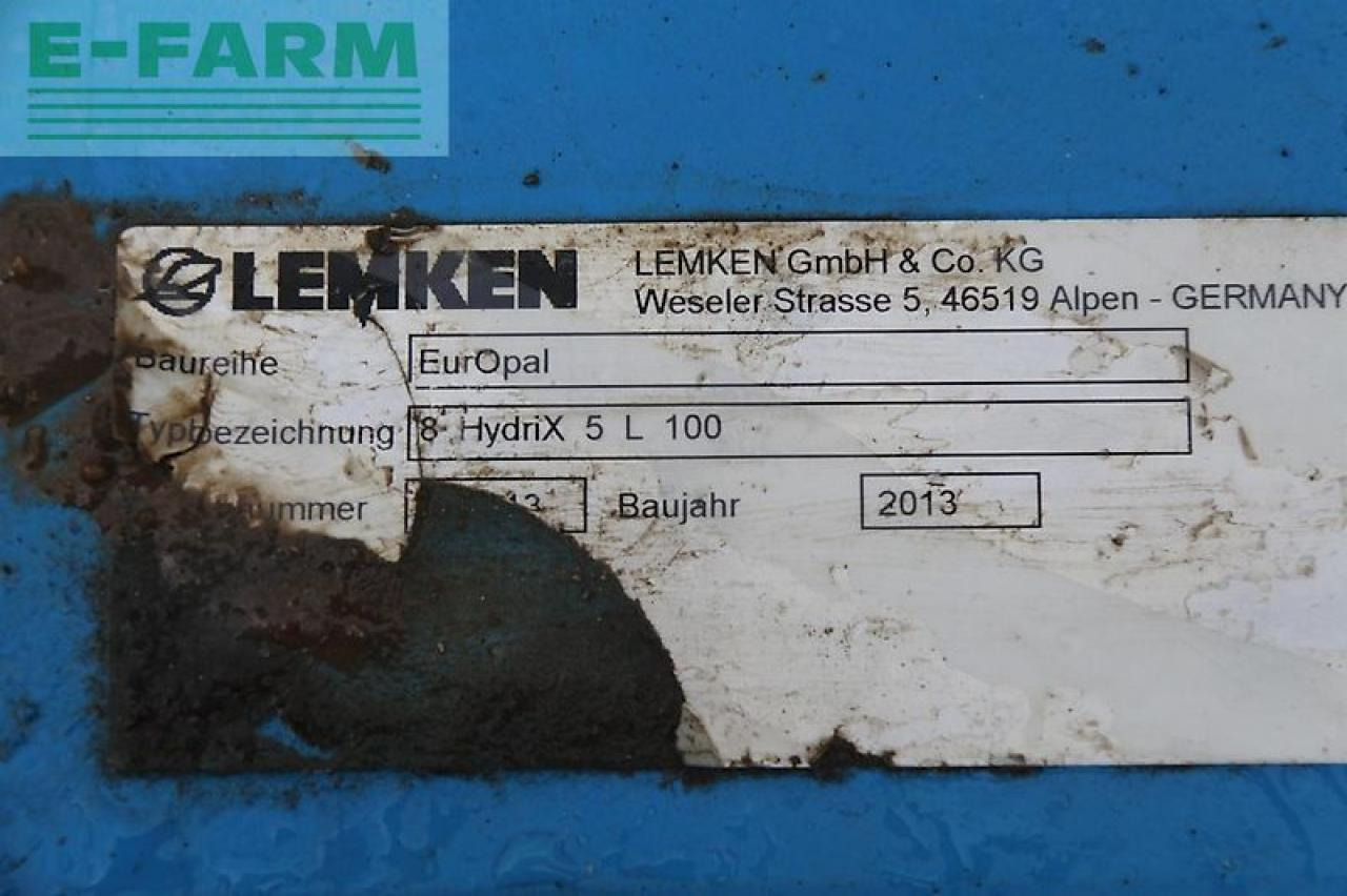 Lemken europal 8 hydrix 5 l 100 - Plūgas: foto 5 Lemken europal 8 hydrix 5 l 100 - Plūgas: foto 5