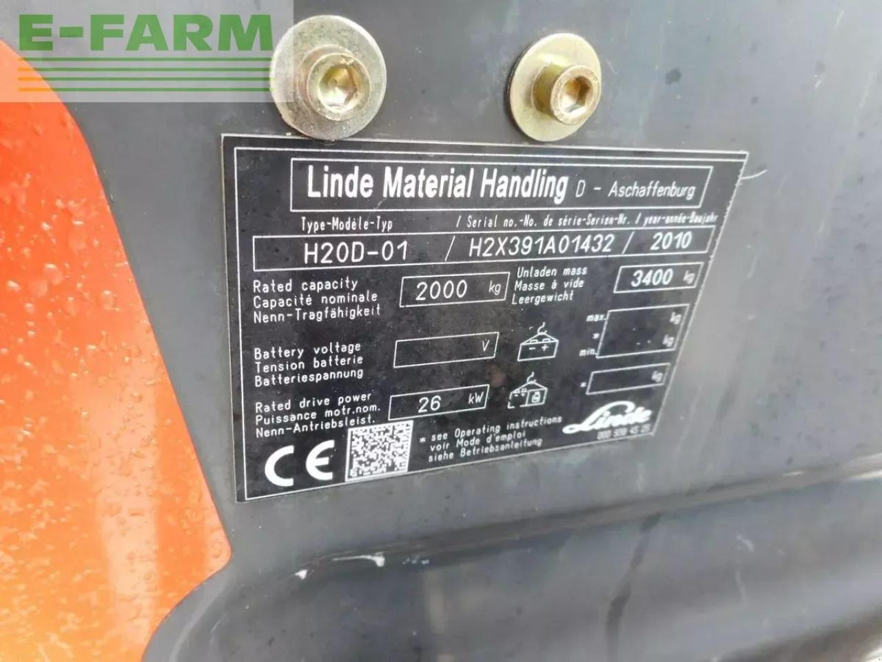 Šakinis krautuvas Linde h20d-01 triplex 5,47 meter: foto 6 Šakinis krautuvas Linde h20d-01 triplex 5,47 meter: foto 6