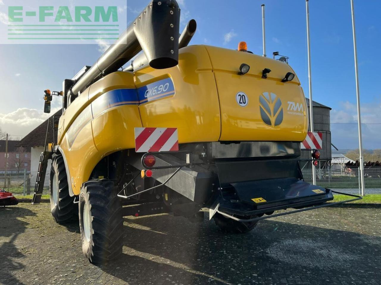 Derliaus nuėmimo kombainas New Holland cx 6.90 schüttler + 25ft sw + sww: foto 7