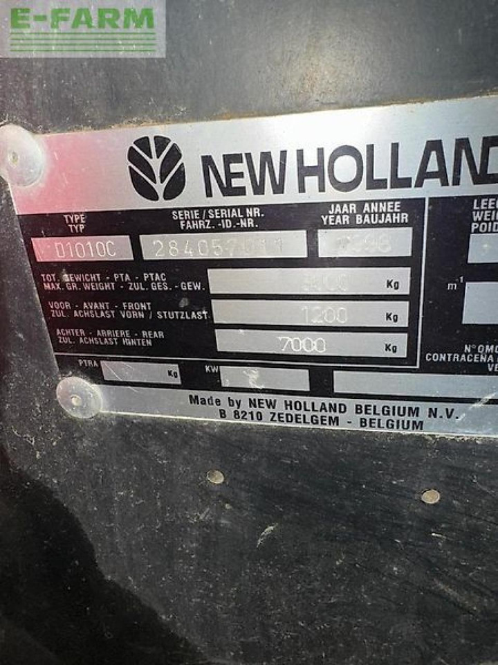 New Holland d1010 - Stačiakampių ryšulių presas: foto 5 New Holland d1010 - Stačiakampių ryšulių presas: foto 5