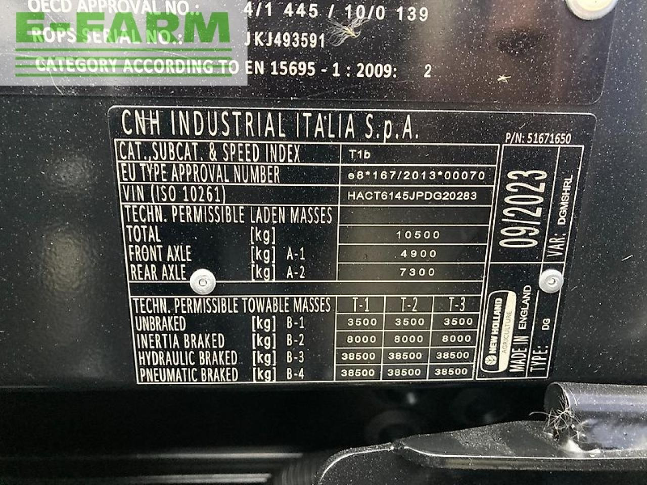 New Holland t6.145 electrocommand my19 - Traktorius: foto 2 New Holland t6.145 electrocommand my19 - Traktorius: foto 2
