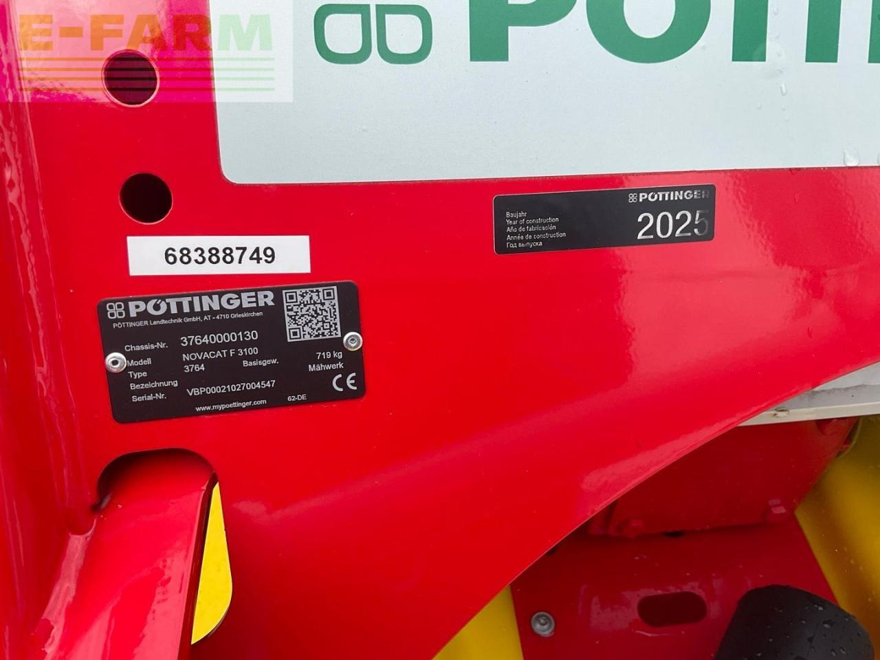 Šienapjovė Pöttinger Novacat F 3100: foto 9