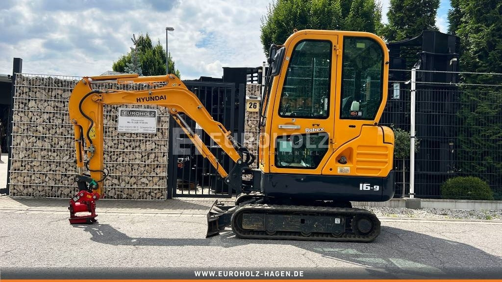 Hyundai Minibagger Robex 16.9, Powertilt, Schnellw. MS 01 - Mini ekskavatorius: foto 1 Hyundai Minibagger Robex 16.9, Powertilt, Schnellw. MS 01 - Mini ekskavatorius: foto 1