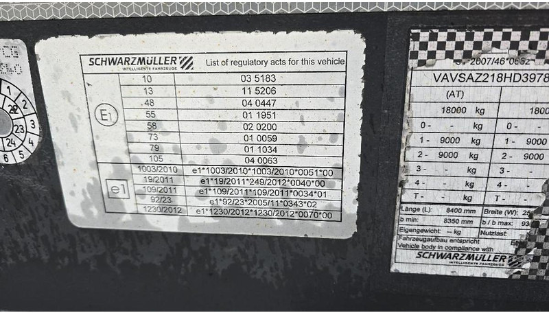 Konteineris-vežimus/ Sukeisti kūną priekaba Schwarzmüller AZ S08 Container Lafette: foto 12