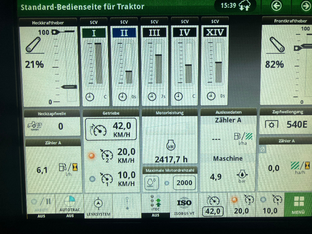 John Deere 6R185 - Traktorius: foto 2 John Deere 6R185 - Traktorius: foto 2