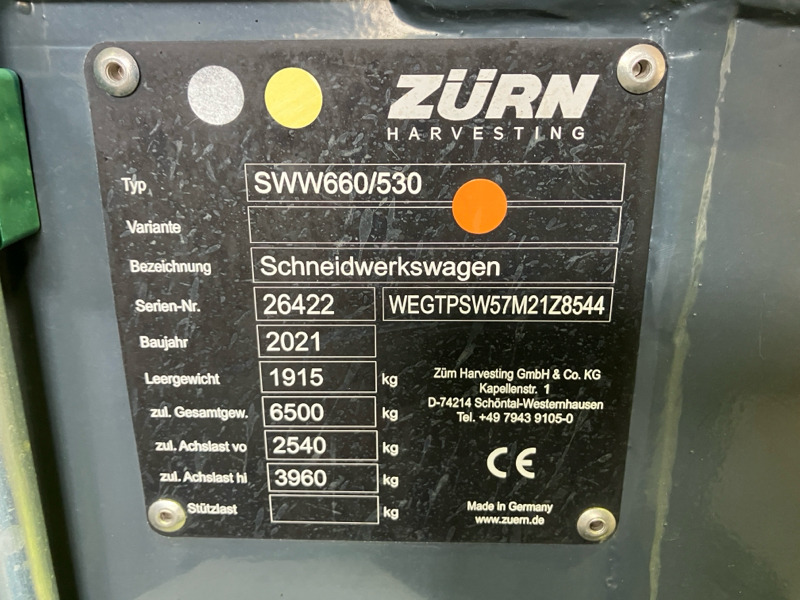 Zürn Profi-Cut 530 - Derliaus nuėmimo kombainas: foto 2 Zürn Profi-Cut 530 - Derliaus nuėmimo kombainas: foto 2