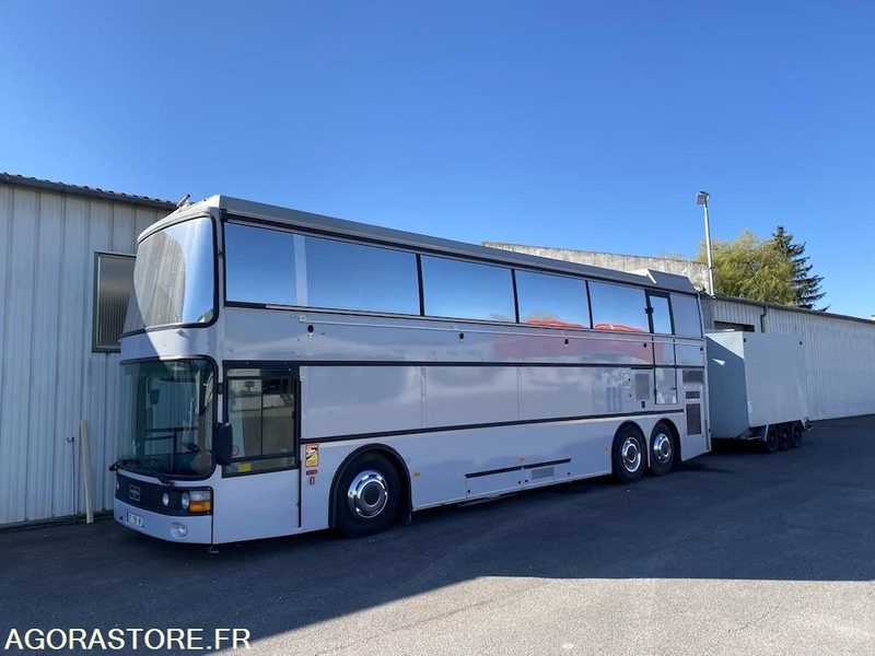 BUS VIP DOUBLE ETAGE MOTORHOMEVIP VANHOOL + REMORQUE + AUVENT DE RECEPTION - Dviaukštis autobusas: foto 1 BUS VIP DOUBLE ETAGE MOTORHOMEVIP VANHOOL + REMORQUE + AUVENT DE RECEPTION - Dviaukštis autobusas: foto 1