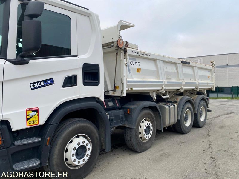 CAMION 8X4 SCANIA G410 BI-BENNE MEILLER 310 500 KM 2019 - Savivartis sunkvežimis: foto 1 CAMION 8X4 SCANIA G410 BI-BENNE MEILLER 310 500 KM 2019 - Savivartis sunkvežimis: foto 1