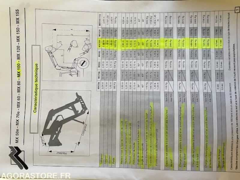 CHARGEUR MAILLEUX MX 100 - Traktorius: foto 5 CHARGEUR MAILLEUX MX 100 - Traktorius: foto 5