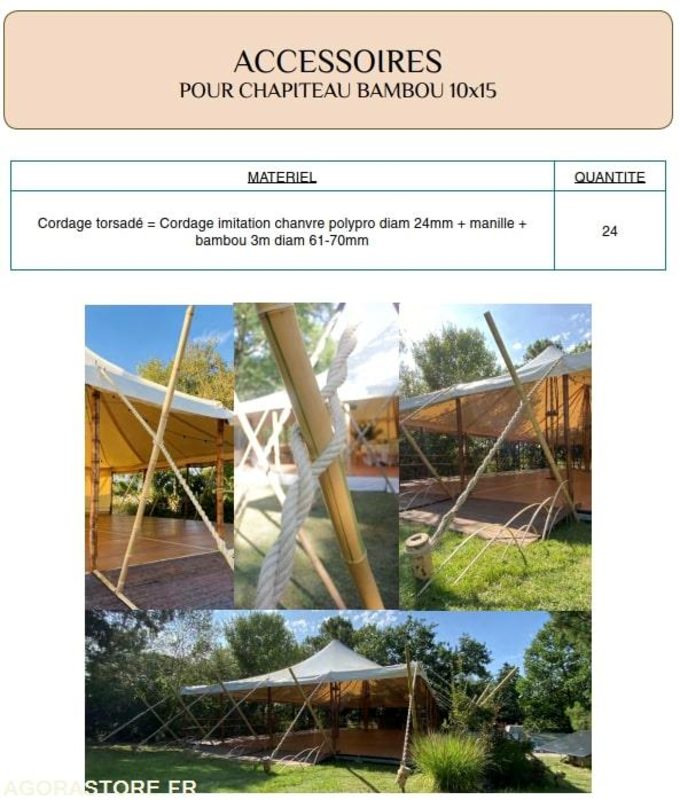 Chapiteau en bambou + planchers évènementiel + accessoires - Buitinis konteineris: foto 4 Chapiteau en bambou + planchers évènementiel + accessoires - Buitinis konteineris: foto 4