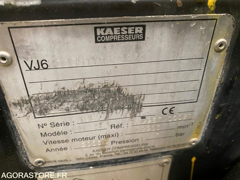 Compresseur KAESER M25 2008 TBE - Oro kompresorius: foto 2 Compresseur KAESER M25 2008 TBE - Oro kompresorius: foto 2