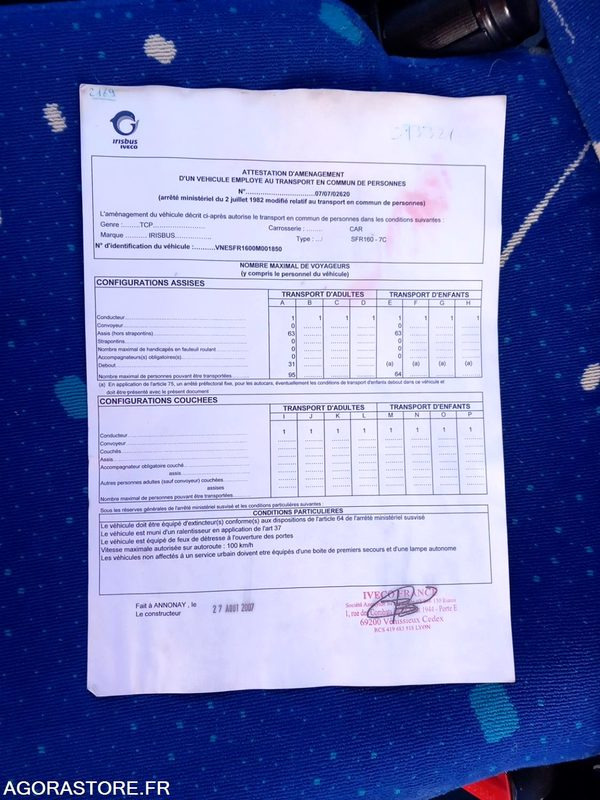 IVECO BUS AXER N°073321 - Mokyklinis autobusas: foto 3 IVECO BUS AXER N°073321 - Mokyklinis autobusas: foto 3