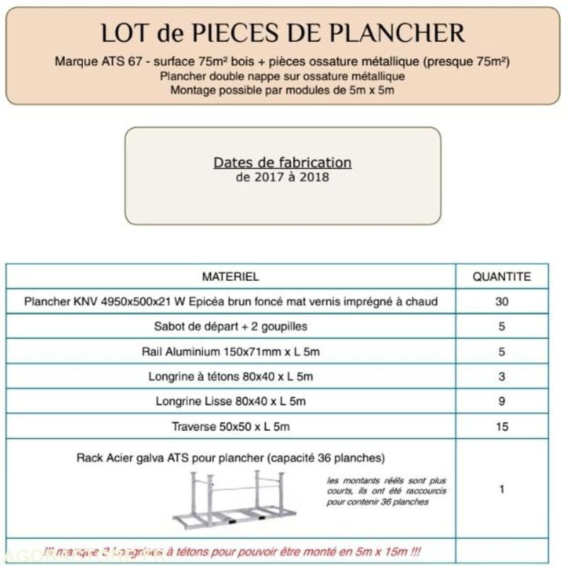 Plancher en Epicea 75 m2 - Buitinis konteineris: foto 2 Plancher en Epicea 75 m2 - Buitinis konteineris: foto 2