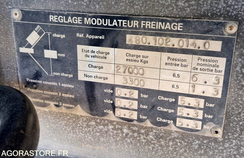Remorque 3 essieux SAMRO - Puspriekabė: foto 3 Remorque 3 essieux SAMRO - Puspriekabė: foto 3